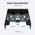 Miniatyrbild 9 av 11: Graugear monteringsram för 2x 2,5" & 3,5" HDD/SSD i 5,25 (G-CV-235T525)