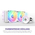 Miniatyrbillede 5 af 6: NZXT Kraken Elite 280 RGB Processor alt-i-en væskekøler 14 cm Hvid 1 stk(e) (RL-KR28E-W1)
