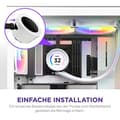 Miniatyrbillede 6 af 6: NZXT Kraken Elite 280 RGB Processor alt-i-en væskekøler 14 cm Hvid 1 stk(e) (RL-KR28E-W1)