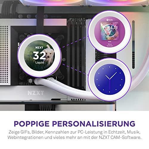 NZXT Kraken Elite 280 RGB Processor alt-i-en væskekøler 14 cm Hvid 1 stk(e) (RL-KR28E-W1)