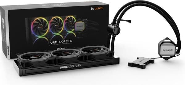 Be Quiet! Pure Loop 2 FX 360 mm processor Alt-i-en væskekøler 12 cm Sort 1 stk