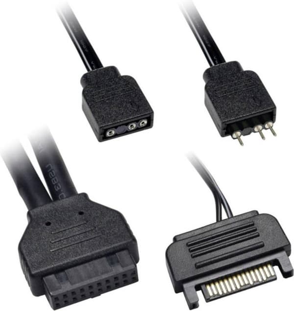 Lian Li LAN216-1X, I/O-panel med ARGB-controller til LANCOOL 216 - sort (LAN216-1X)