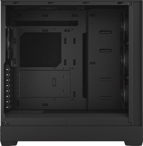 Fractal Design Pop XL Silent - Tower - Extended ATX - Sidopanel med fönster (härdat glas) - ingen strömförsörjning (ATX) - Black Solid - USB/Audio (FD