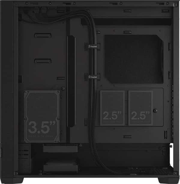 Fractal Design Pop XL Silent - Tower - Extended ATX - Sidopanel med fönster (härdat glas) - ingen strömförsörjning (ATX) - Black Solid - USB/Audio (FD