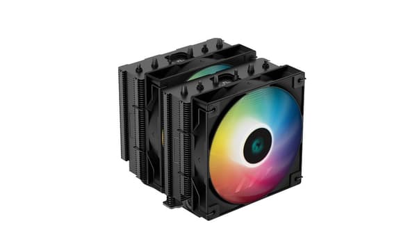 Deepcool AG620 BK ARGB - Processorluftkylare - (för: LGA1155, LGA2011, LGA1150, LGA2011-3, LGA1151, AM4, LGA2066, LGA1200, LGA1700, AM5) - 120-G-KAN m Svart, Vit