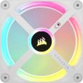 Miniatyrbillede 1 af 5: CORSAIR QX120 RGB Starter Kit Hvid - Ventilatorhus - 3-pak - 3x QX120 RGB PMW fans - 1x iCUE LINK hub - hvid