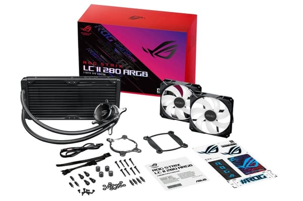 ASUS ROG STRIX LC II 280 ARGB Processor Allt-i-ett vätskekylare 14 cm Svart 1 stycke(r) (90RC00C1-M0UAY1)