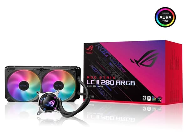 ASUS ROG STRIX LC II 280 ARGB Processor Allt-i-ett vätskekylare 14 cm Svart 1 stycke(r) (90RC00C1-M0UAY1)