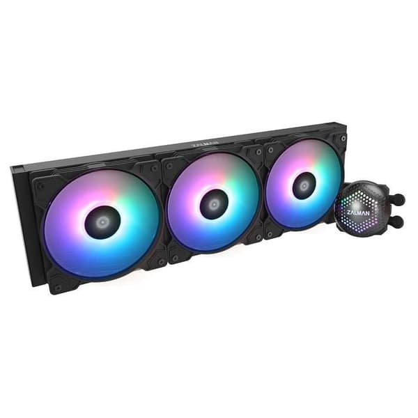 Zalman Alpha 36 svart 360 mm allt-i-ett vattenkylningssats med ARGB-bakgrundsbelysning Vit