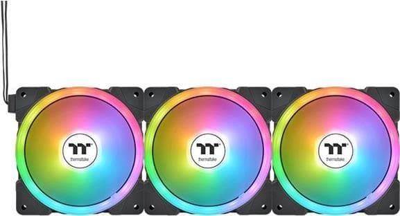 Thermaltake SWAFAN EX12 ARGB - Premium Edition - Case Fan - 120 mm - Sort (pakke med 3) (CL-F167-PL12SW-A) Hvid