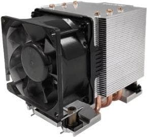 DYNATRON N6 Intel CPU Cooler 3U 4189-4-5 P4-P5 eller P+ aluminium stableribbe med varmerør aktive med PWM og op til 270W TDP (A 2725) Aluminium, Sort, Kobberfarve