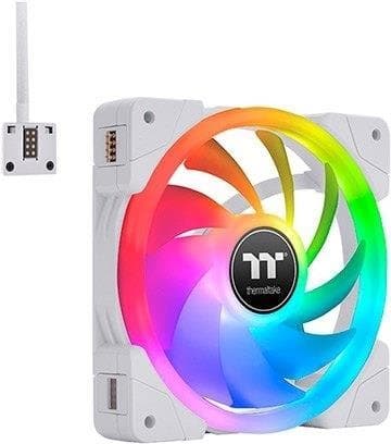 Thermaltake SWAFAN EX12 RGB - Premium Edition - Case Fan - 120 mm - Hvid (pakke med 3) (CL-F161-PL12SW-A) Hvid