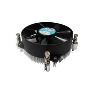 Inter-Tech K-5 - Processor - Køler - Sokkel 1150 - Sokkel 1155 - Sokkel 1156 - Core i3 - Core i5 - Core i7 - Aluminium - 92 x 92 x 25 mm (88885250) Aluminium, Sort