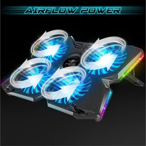 Spirit Of Gamer, Laptop Cooler 10" till 17", 4 Silent Fans, Kompatibel PS5, PS4, Xbox & PC, Ventilerad support