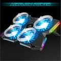 Miniatyrbild 3 av 4: Spirit Of Gamer, Laptop Cooler 10" till 17", 4 Silent Fans, Kompatibel PS5, PS4, Xbox &amp; PC, Ventilerad support