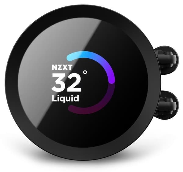 AIO Liquid Cooler NZXT Kraken 280 RGB Black, LCD Display