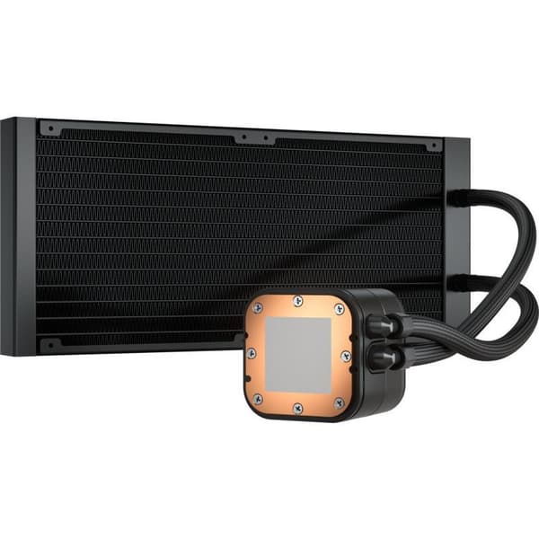 Cooler Corsair "iCUE H115i RGB ELITE", skt universal, racire cu lichid, ventilator 140 mm x 2, 1600 rpm, iluminat RGB, "CW-9060059-WW" (timbru verde 2 Svart