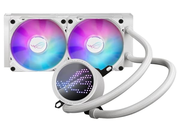 ASUS ROG Ryuo III 240 ARGB White Edition Processor Liquid cooling kit 12 cm Hvit