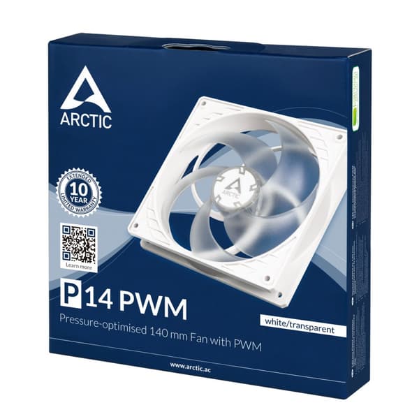 Fan ARCTIC P14 PWM White/Transparent