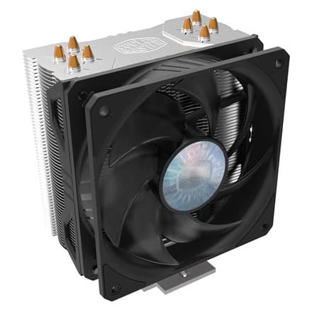 COOLER Cooler Master "HYPER 212 EVO V2",aer, Ø6 mm×4 heatpipe,skt.Intel LGA1700/1200/115x/2066/2011-v3/2011 AMD AM5/AM4/AM3/AM3+,fan 120mm,650-1800 rp Svart, Silver