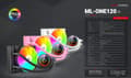 Miniatyrbillede 2 af 8: Mars Gaming ML-ONE120 CPU Liquid Cooling FRGB