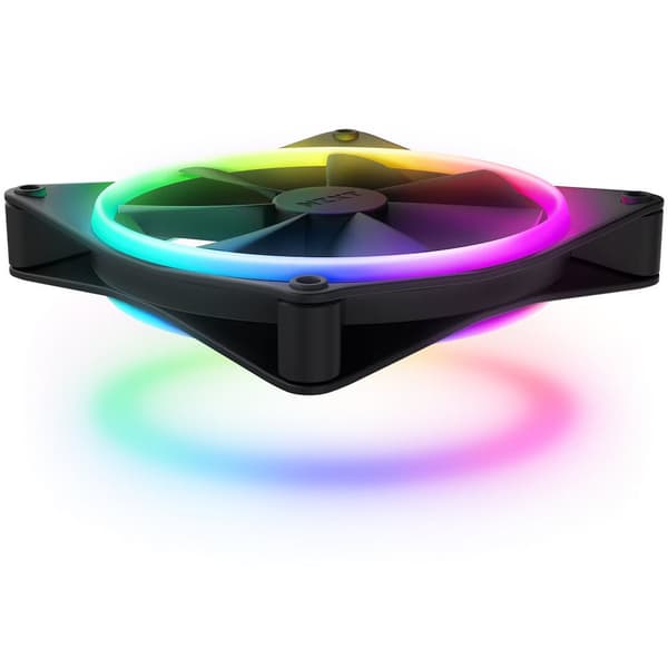 Twin Pack NZXT F140 RGB Duo Black+ RGB Controller Sort