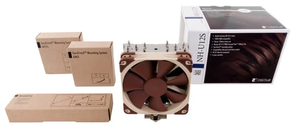 CPU Cooler Noctua NH-U12S Brun, Rustfritt stål