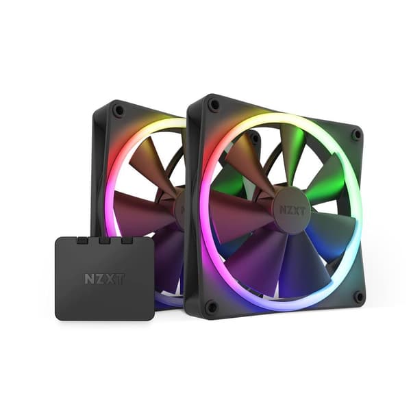 NZXT F140 Black RGB Triple Pack & Controller Sort