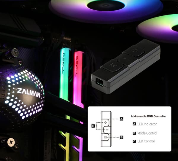 Zalman vodní chladič CPU ALPHA24 White / 2 x 120 mm / PWM / ARG / bílý