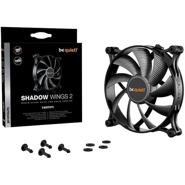 Be quiet! / ventilátor Shadow Wings 2 / 140mm / PWM / 4-pin / 14,9dBa