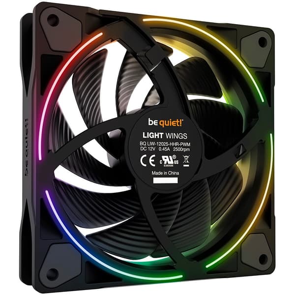Be quiet! / ventilátor Light Wings high speed / 120mm / PWM / ARGB