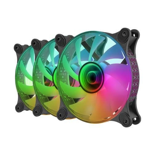 Mars Gaming MF-3DKIT Infinity Mirror ARGB 120mm Remote Control Computer Cooler Kit