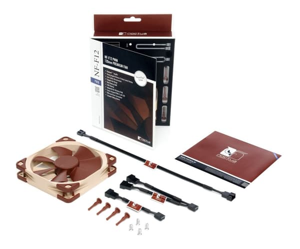 Noctua NOC-NF-F12-PWM Computer case Fan 12 cm Beige, Brown 1 pc(s)