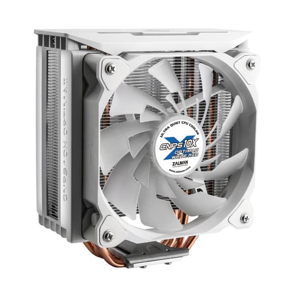 Zalman chladič CPU CNPS10X OPTIMA II / 120mm RGB ventilátor / heatpipe / PWM / výška 160mm / pro AMD i Intel / bílý