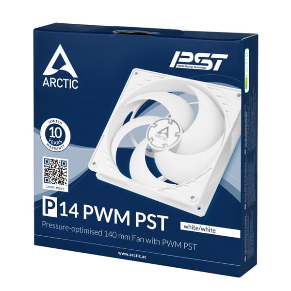 Fan ARCTIC P14 PWM PST White/White