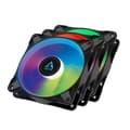 Miniatyrbilde 3 av 4: Fans ARCTIC P12 Black A-RGB 120mm, 3 Fan Pack