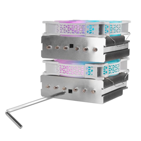 Mars Gaming MCPU-XT CPU Cooler Dual Tower Cooling 300W 2x120mm ARGB