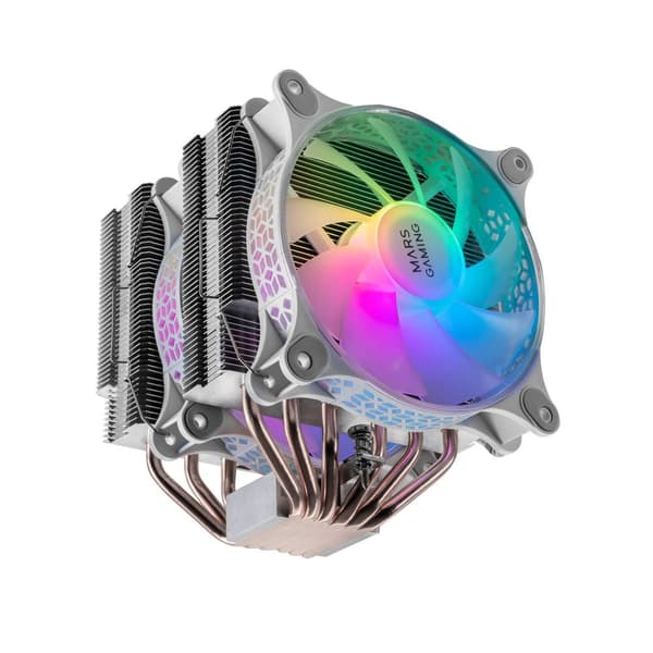 Mars Gaming MCPU-XT CPU Cooler Dual Tower Cooling 300W 2x120mm ARGB