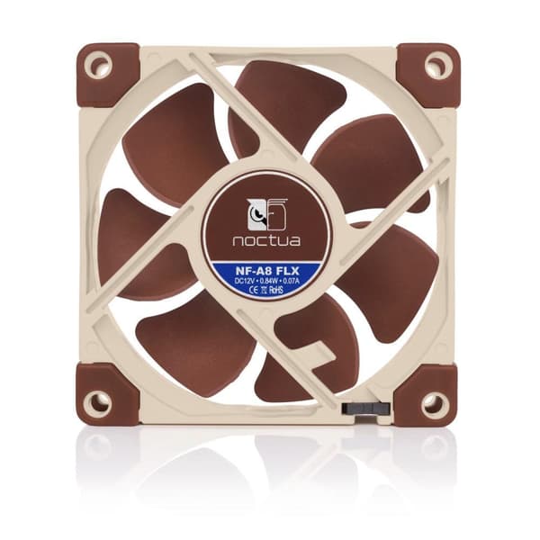 Fan Noctua NF-A8 FLX 80 mm Beige, Brun