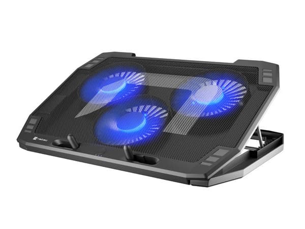 NATEC Laptop Cooling Pad Oriole 15.6-17.3inch LED notebook cooling pad 43.9 cm (17.3") Svart