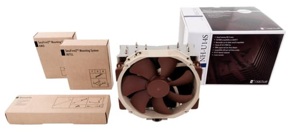 Noctua NH-U14S computer cooling component Processor Cooler 12 cm Brown, Stainless steel