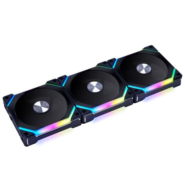 Fans Lian-Li UNI SL120 V2 RGB PWM 3 Fan Pack Black Controller included musta