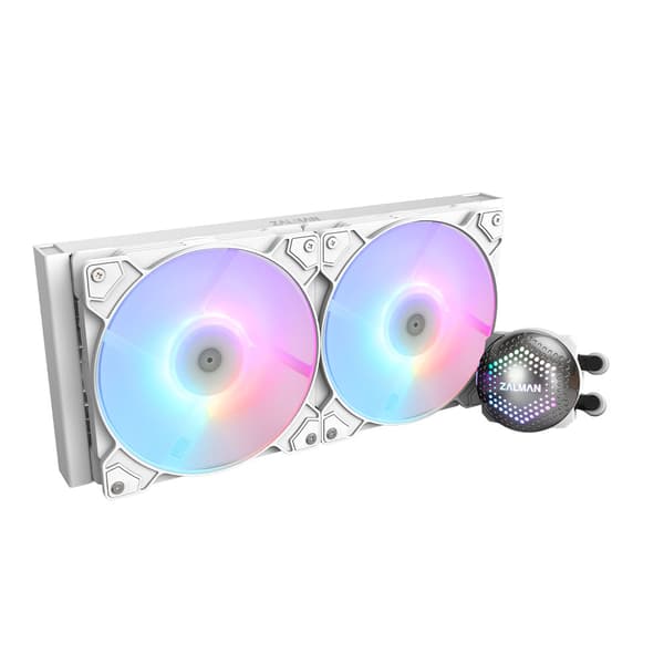 Zalman vodní chladič CPU ALPHA28 White/ 2 x 140 mm / PWM / ARGB / bílý