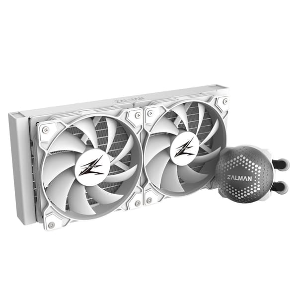 Zalman vodní chladič CPU ALPHA28 White/ 2 x 140 mm / PWM / ARGB / bílý