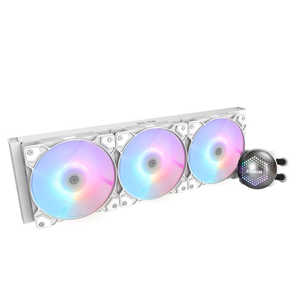 Zalman vodní chladič CPU ALPHA36 White /  3 x 120 mm / PWM / ARGB / bílý