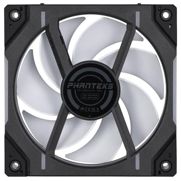 Phanteks D30 120mm  PWM Fan, DRGB, Bla