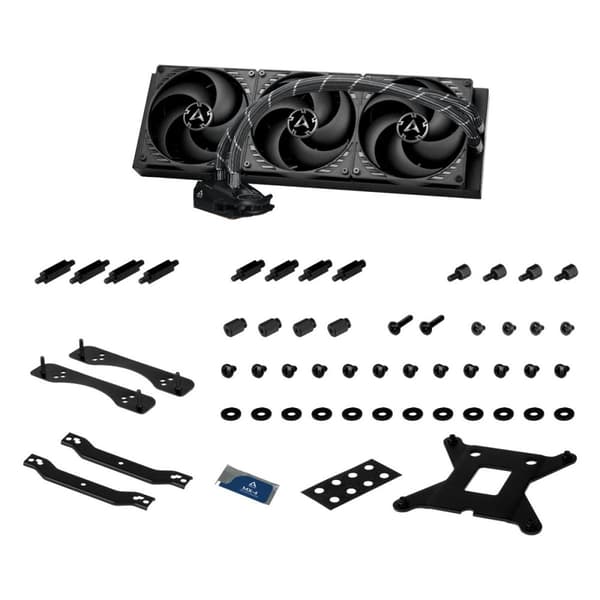 Cooler Arctic "Liquid Freezer II - 420", compatibil skt. Intel si AMD, racire cu lichid, ventilator 140 mm x 3, 1700 rpm, "ACFRE00092A" (timbru verde