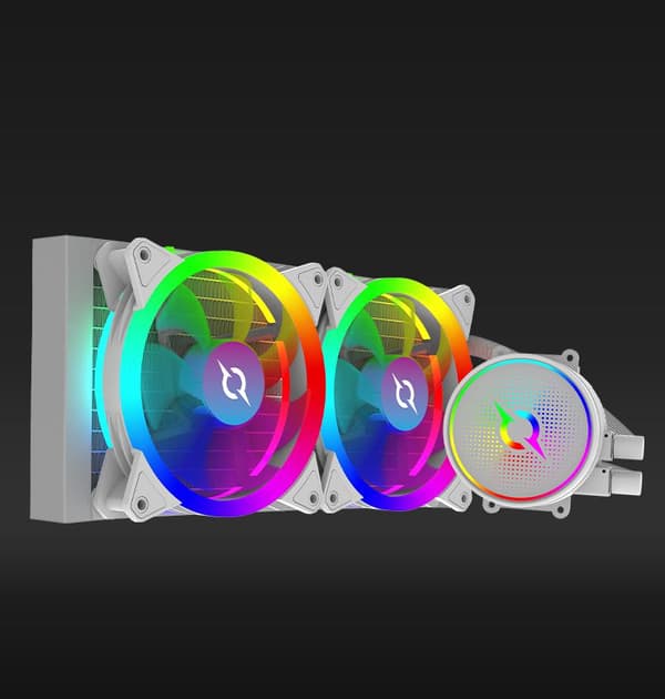 CPU Cooler Aquarius 240 AIO White ARGB Valkoinen