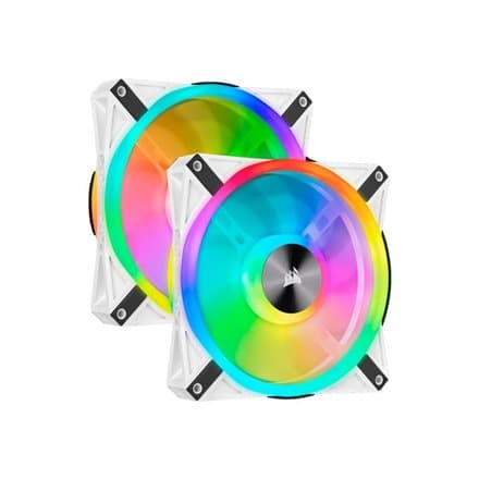 CORSAIR iCUE QL140 RGB 140mm Double Fan White Hvit