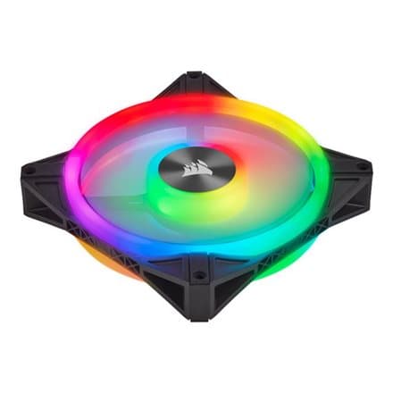 CORSAIR iCUE QL120 RGB 120mm PWM Triple Fan with Lighting Node CORE